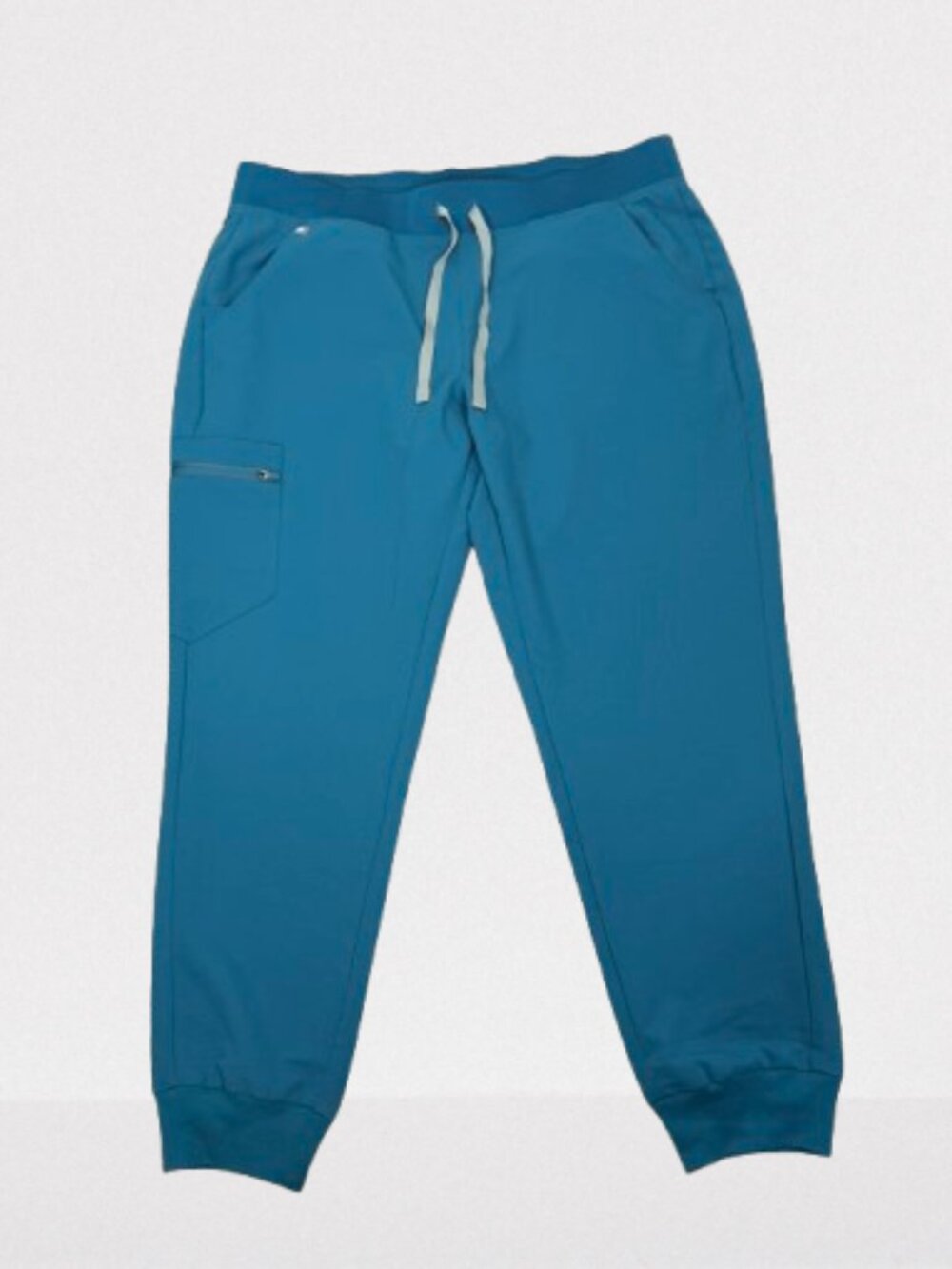 Figs Women's Zamora Jogger Scrub Pants PO# 2134 Size XL Pacific Blue